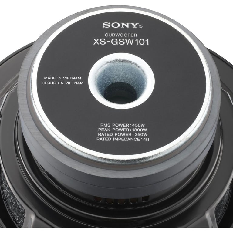 Sony XS-GSW101 10" Subwoofer + Free Enclosure and Speaker Wire Image 3