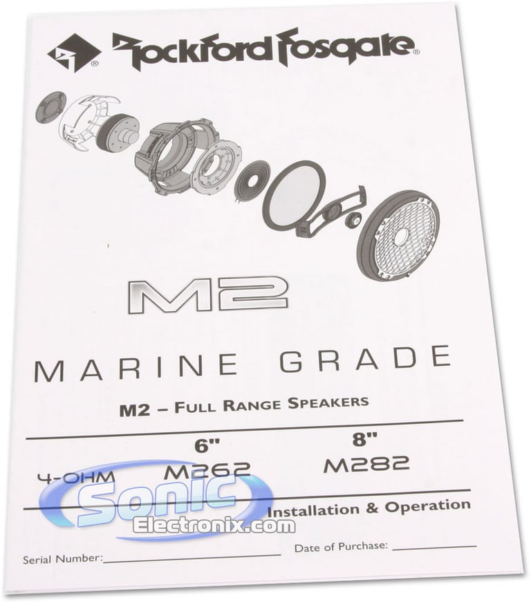 Rockford Fosgate M282 (Special Edition M282B Black Grills Only) Image 7