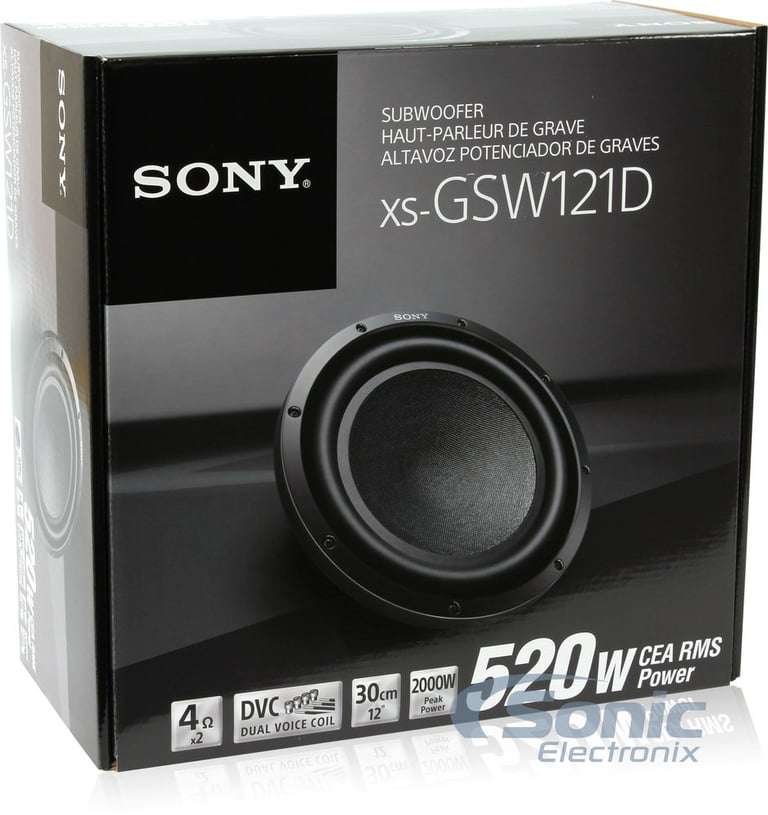 Sony XS-GSW121D 12" Subwoofer with Free Enclosure and Wire Image 6
