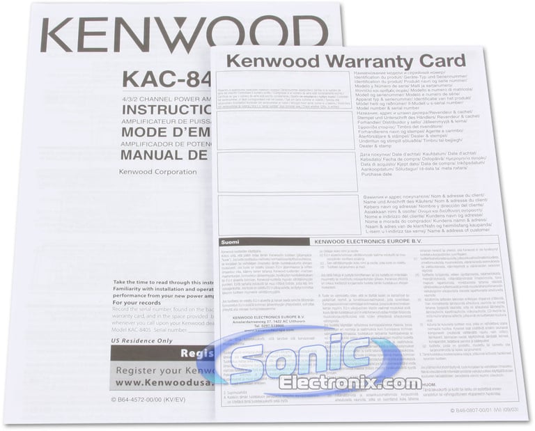 Kenwood KAC-8405 Open Box Image 7