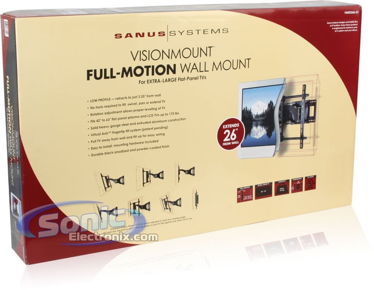 Sanus Systems VMDD26B Flat Panel Mount (SASVMDD26B) Image 8