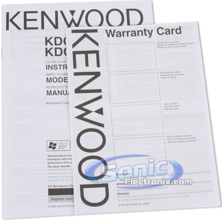 Kenwood KDC-MP345U Image 8