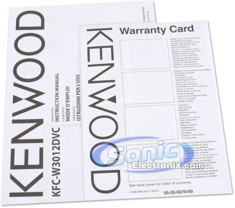 Kenwood KFC-W3012DVC Image 6