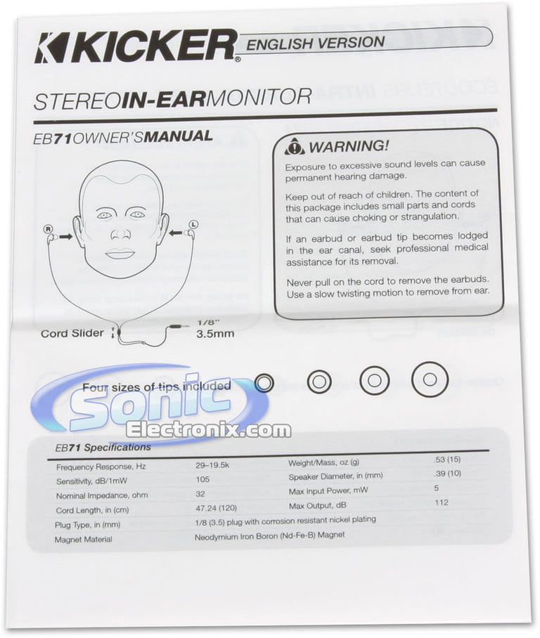 Kicker EB71B (Black EB71) Image 4