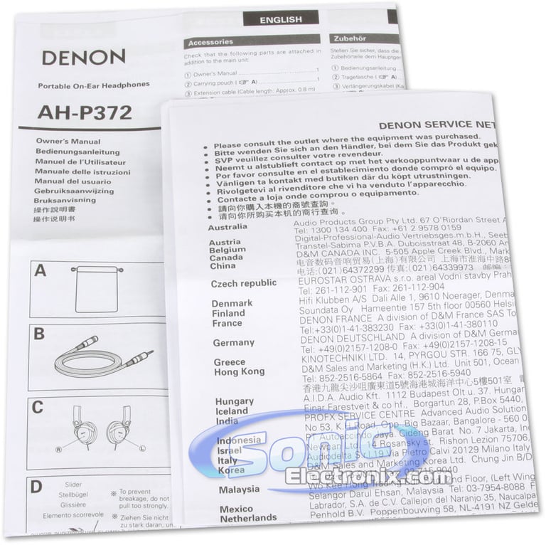 Denon AH-P372K (Black) Image 9
