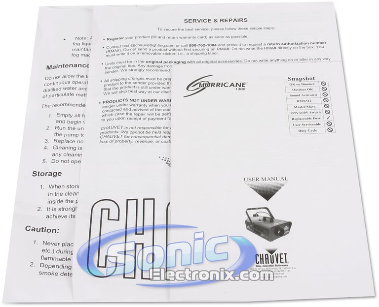 Chauvet Hurricane 1300 (H-1300, H1300) Image 7