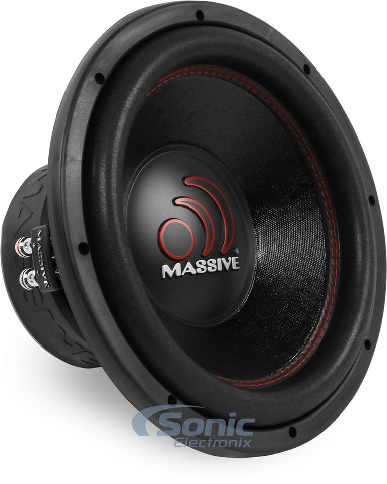 Massive Audio GTX124 12" Subwoofer w/ Sealed Enclosure Image 3