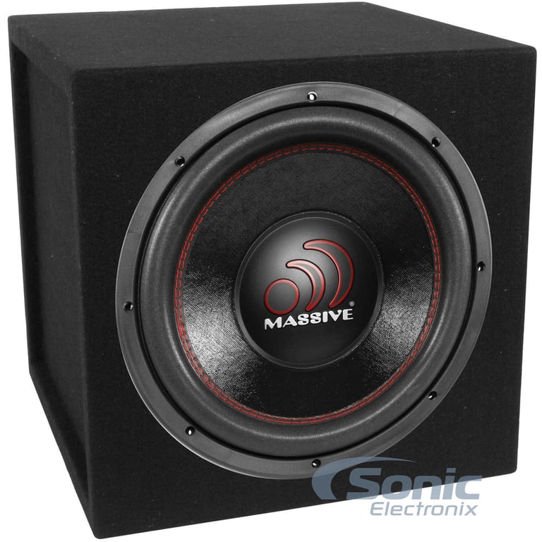 Massive Audio GTX124 12" Subwoofer w/ Sealed Enclosure Image 1