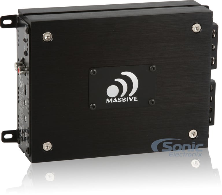 Massive Audio N2 Ultra-Compact Class-D Monoblock Amplifier w/ 4 AWG OFC Amp Kit Image 2