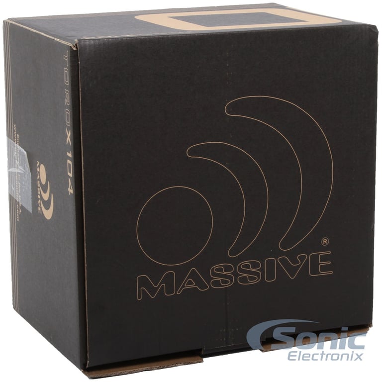 Massive Audio TOROX104 10" Subwoofer + Sealed Enclosure Image 8