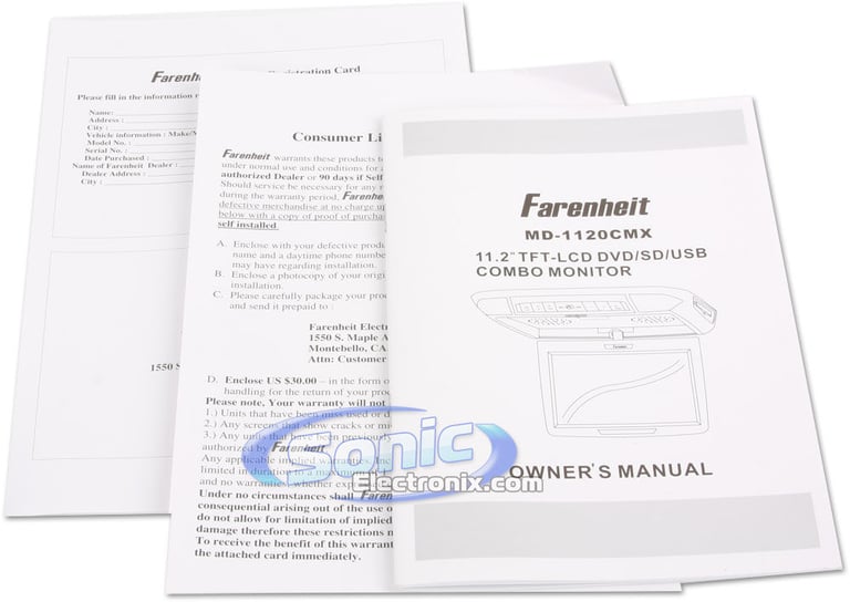 Farenheit MD-1120CMX (Black/Gray/Beige Skins Included) Image 14