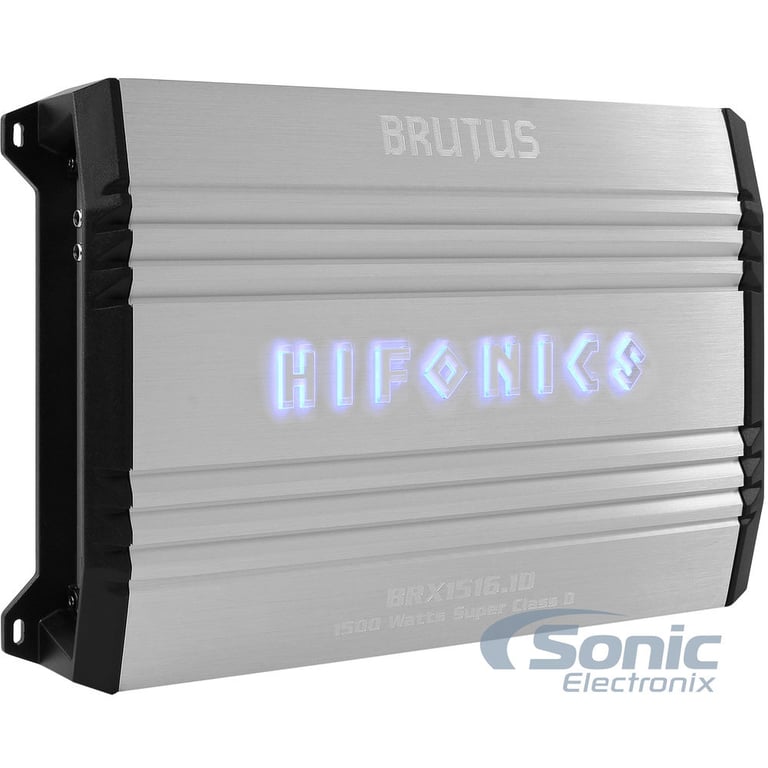 Hifonics Brutus BRX1516.1D + Complete 4 AWG Amp Kit Image 2