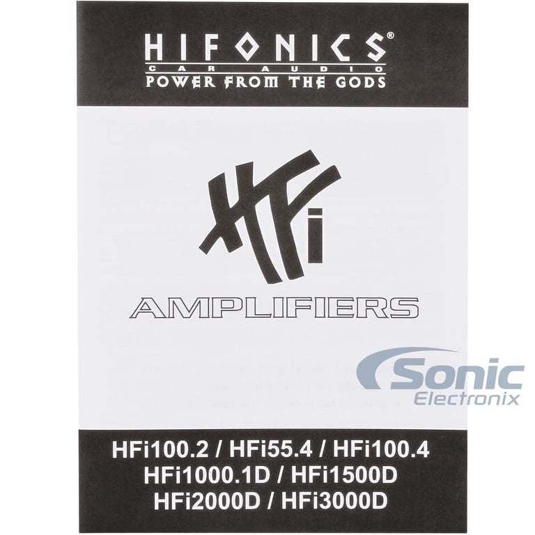 Hifonics HFi1000.1D + Complete 4 AWG Amp Kit Image 13