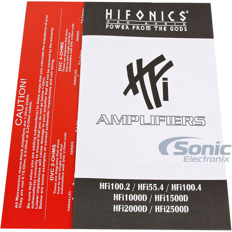 Hifonics HFi1500D 1500W RMS Amplifier + Complete 4 AWG Amp Wiring Kit Image 13