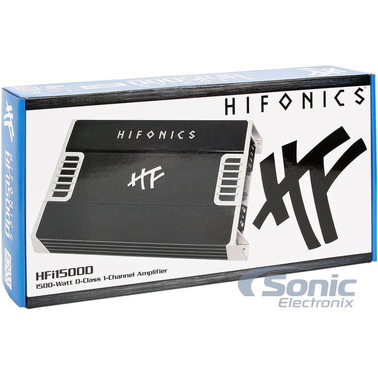 Hifonics HFi1500D 1500W RMS Amplifier + Complete 4 AWG Amp Wiring Kit Image 14