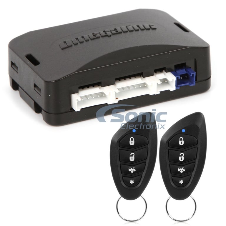 Encore E6 Remote Start Car Alarm with Omega OL-MDB-ALL Bypass Module Image 1
