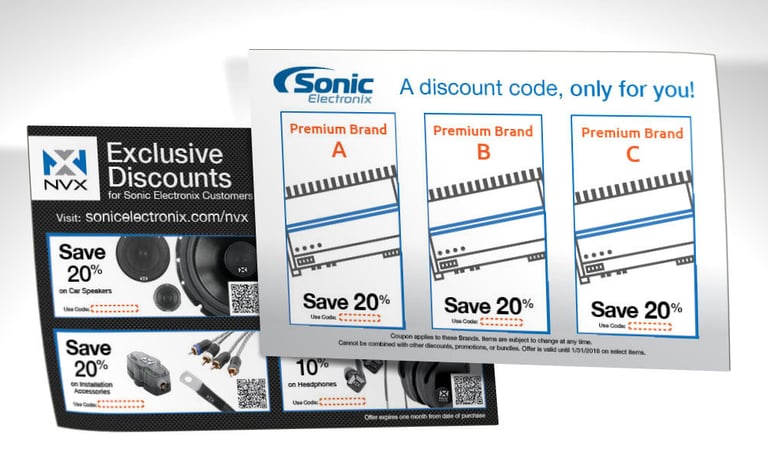 Promotional Amplifier Box Insert Including Special Offers Image 1