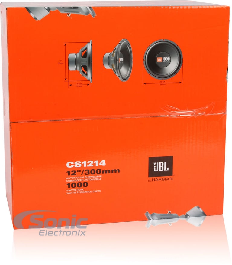 (2) JBL CS1214 12" 250W RMS Subwoofer Bundle 1000W Peak Image 5