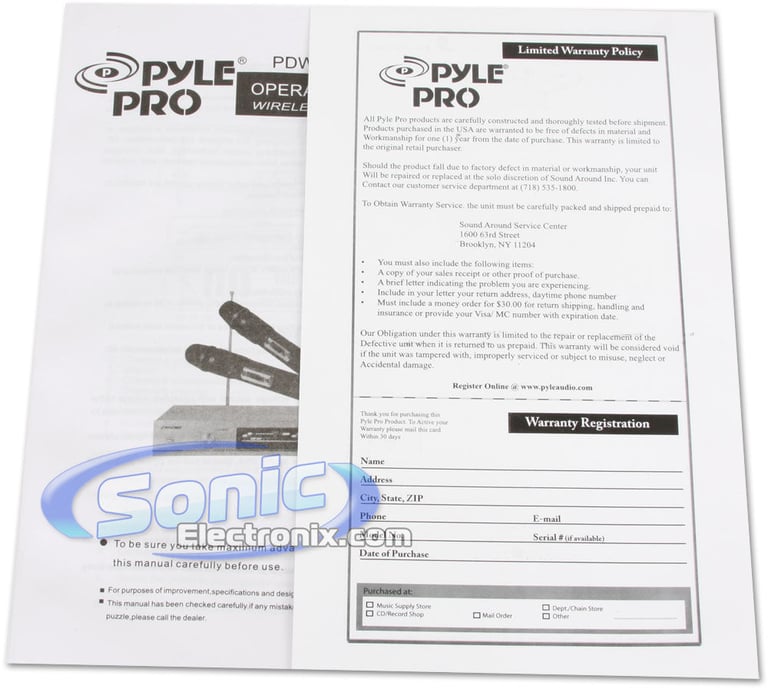 Pyle Pro PDWM-3000 (PDWM3000) Image 6