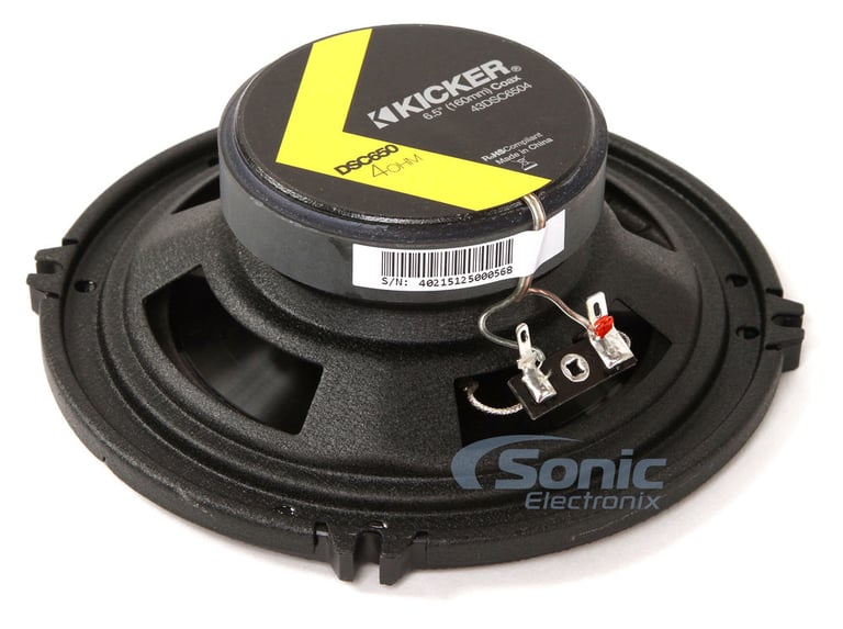 Kicker DSC65 6.5" 2-Way and DSC6930 6x9" 3-Way + 600W 4-Channel Amplifier Bundle Image 6