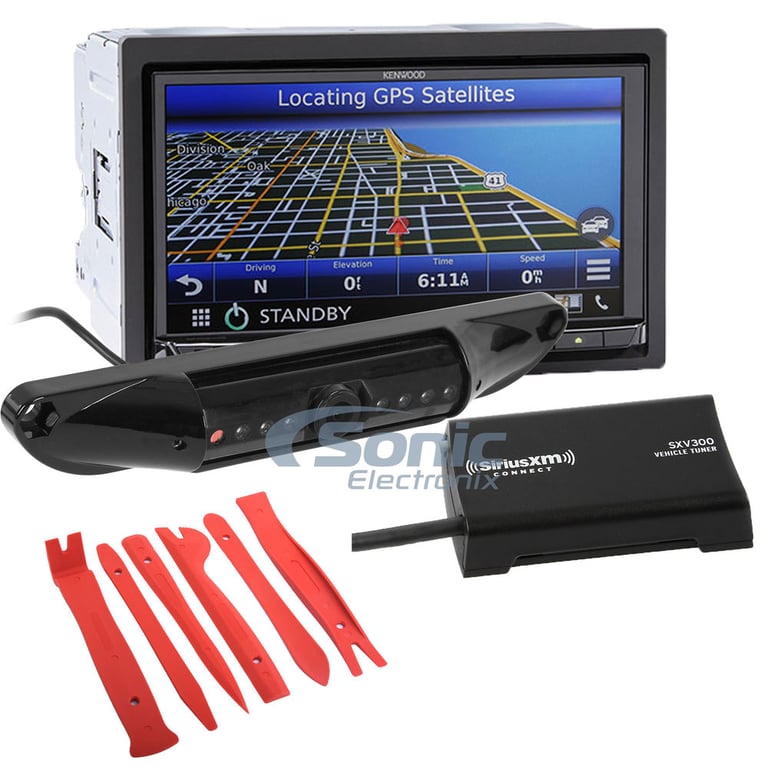 Kenwood DNX874S + Free SiriusXM SXV300v1 Backup Camera and Installation Tools Image 1
