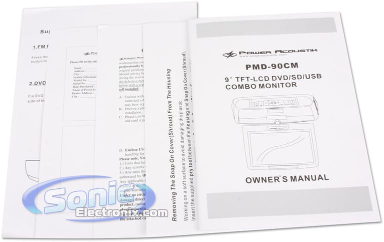 Power Acoustik PMD-90CM (Black/Gray/Beige Skins Included) Image 14