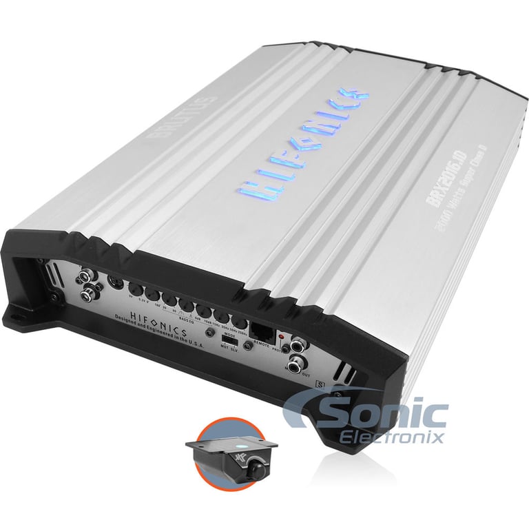 Hifonics Brutus BRX2016.1D 2000 Watt RMS Amplifier + Premium Amp Kit Image 7
