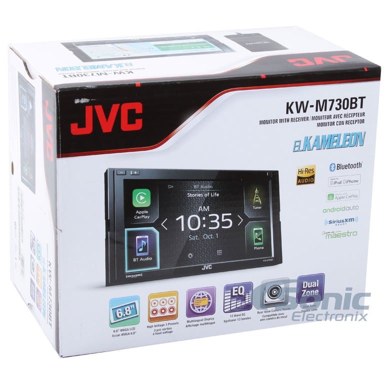 JVC KW-M730BT Android Auto / Apple CarPlay + FREE SiriusXM SXV300v1 + 70$ Visa! Image 10