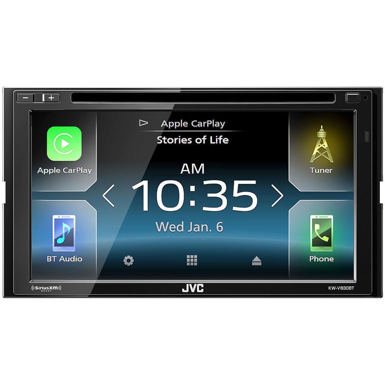 JVC KW-V830BT Android / Apple CarPlay Stereo + FREE SiriusXM SXV300v1 + 70$ Visa Image 2