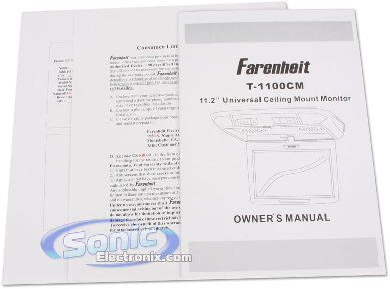 Farenheit T-1100CM (Black/Gray/Beige Skins Included) Image 11