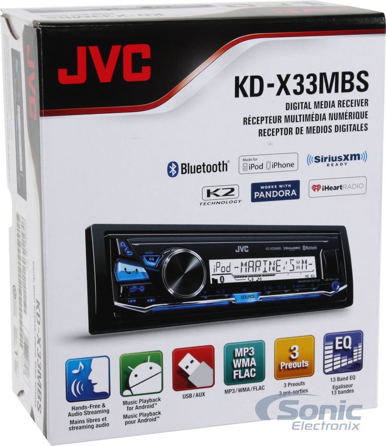 JVC KD-X33MBS + SiriusXM Tuner Image 23