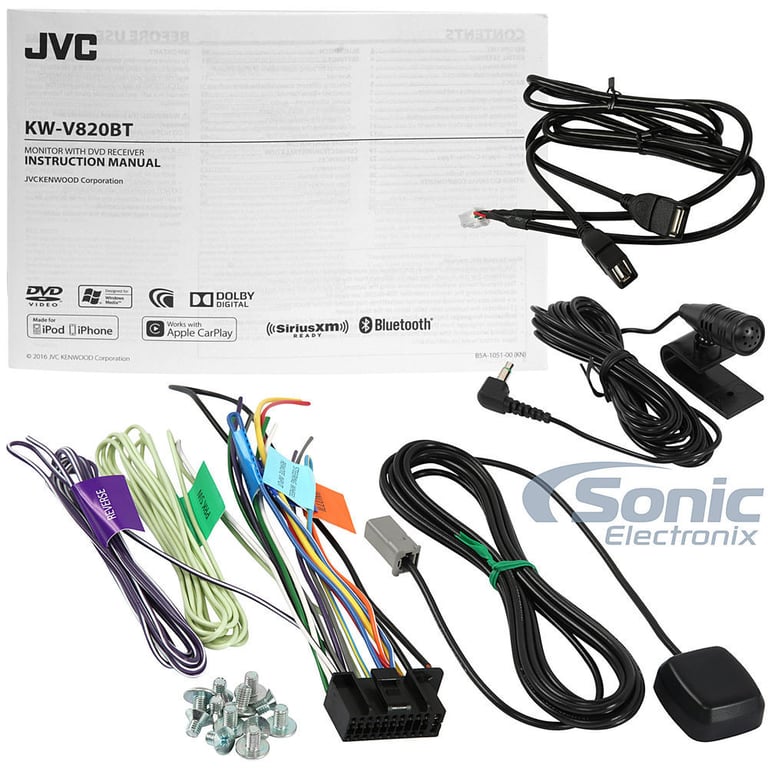 JVC Arsenal KW-V820BT Apple Play Stereo Image 17