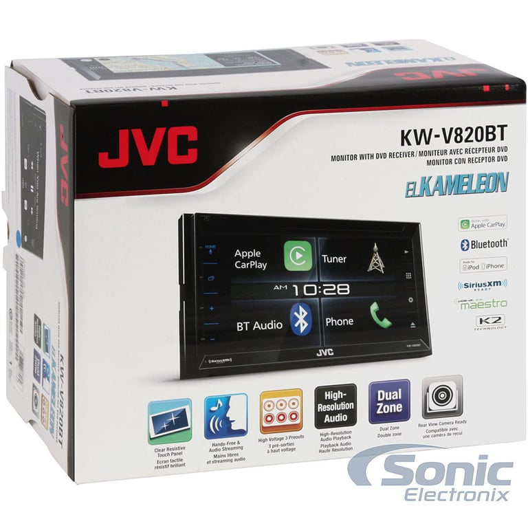 JVC Arsenal KW-V820BT Apple Play Stereo Image 21