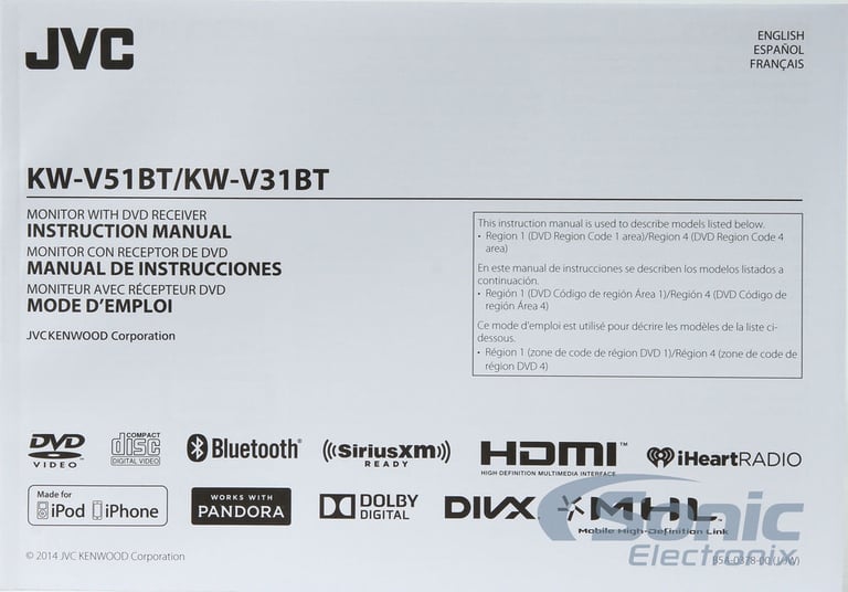 JVC KW-V51BT + FREE SiriusXM SXV300v1 + $70 Visa Card & 3 Months Service Image 24