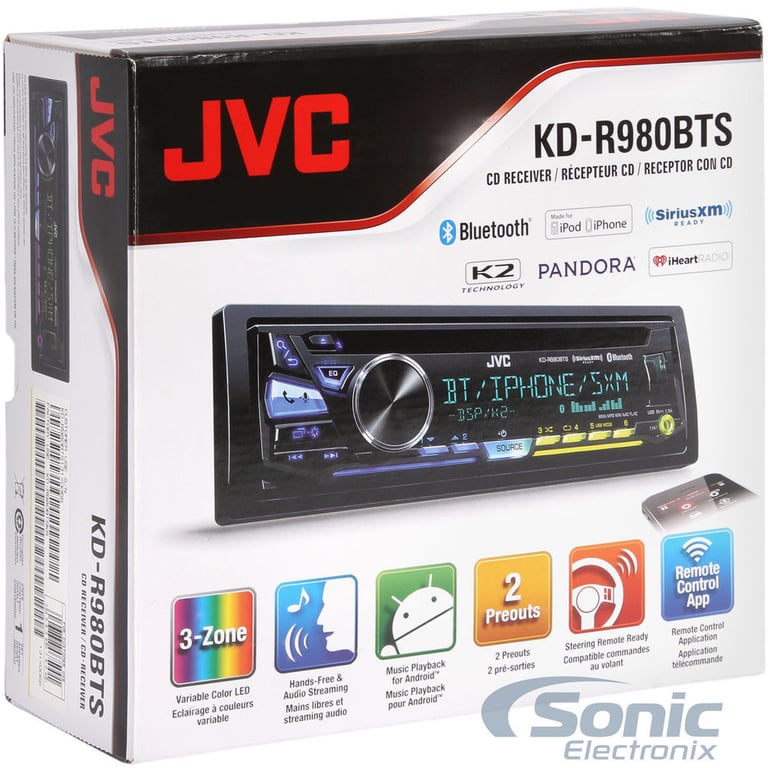 JVC KD-R980BTS + Free SiriusXM  ** FREE KIT + HARNESS MOST CARS. BEST BF DEAL! Image 11