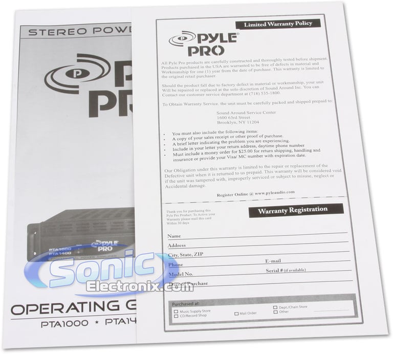 Pyle Pro PTA1400 (PTA-1400) Image 4