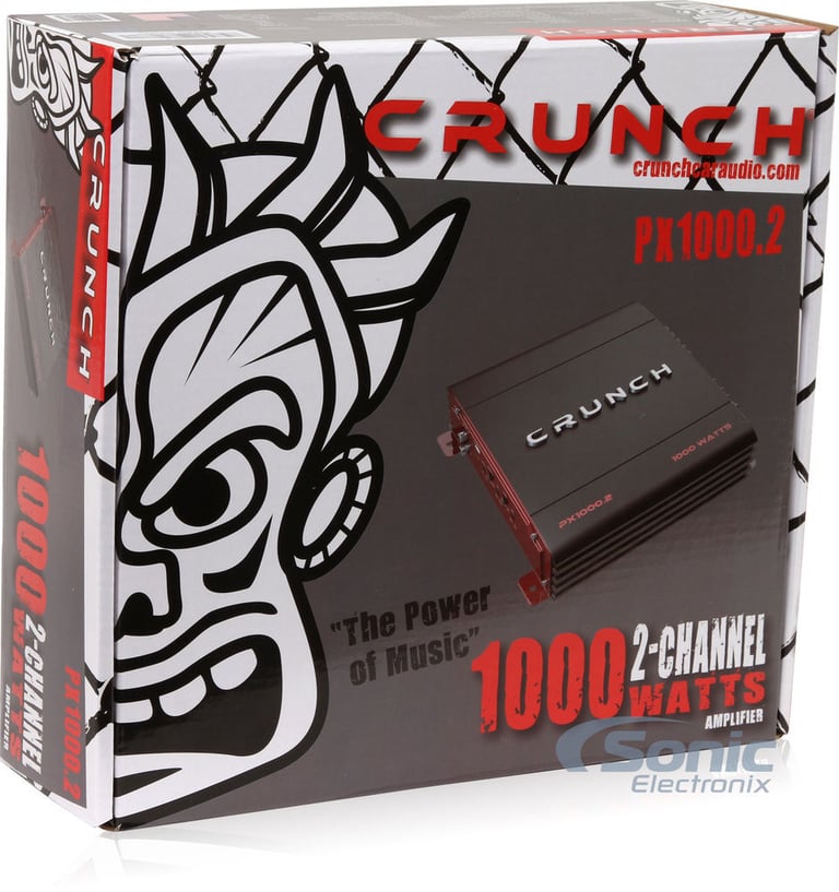 Crunch PX-1000.2 2 Channel 1000 Watt Amp A/B Car Stereo Amplifier + Wiring Kit Image 5