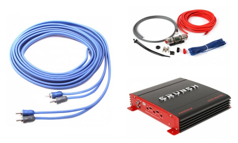 Crunch PX-1000.2 2 Channel 1000 Watt Amp A/B Car Stereo Amplifier + Wiring Kit Image 1