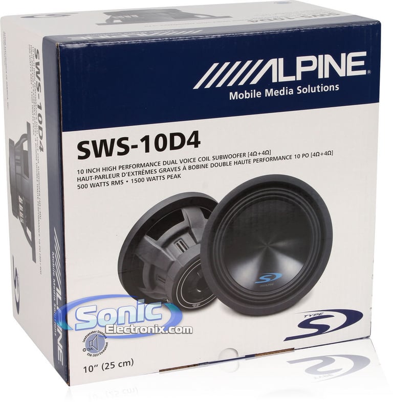 BOGO 50% Off! Alpine Type-S SWS-10D2 Image 4