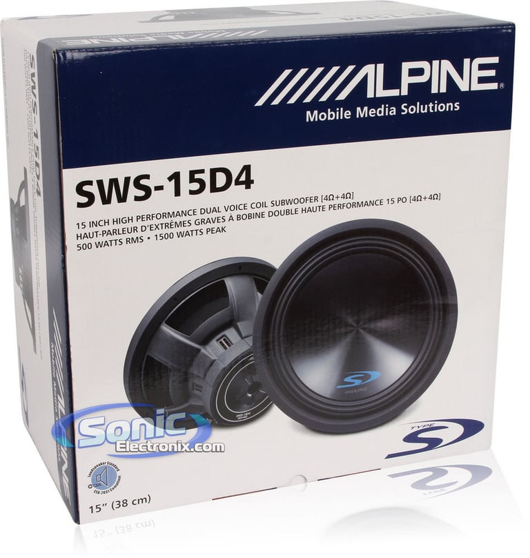 BOGO 50% Off! Alpine Type-S SWS-15D4 Image 4