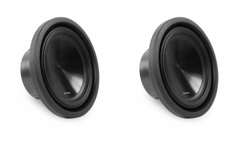 (2) Alpine SWT-10S4 Subwoofers Image 1