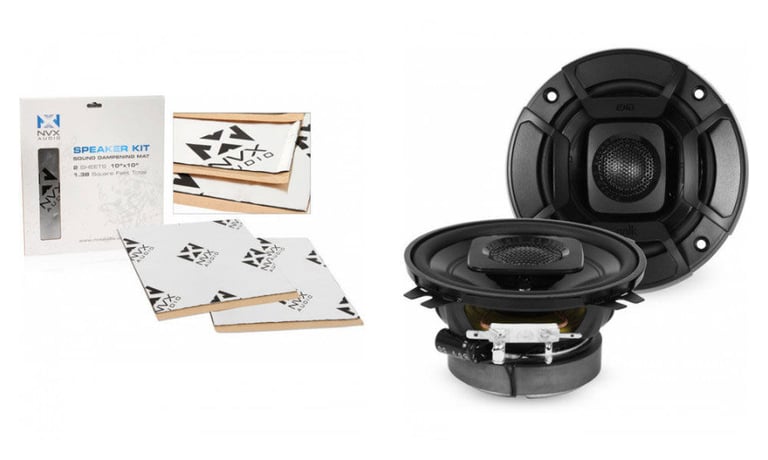 Polk Audio DB+ 4" Coaxial + Sound Deadener (DB402) Image 1