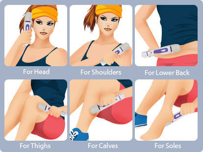 Multi-Speed Neck Body Personal Massage Wand Vibrator with Earbuds Image 8
