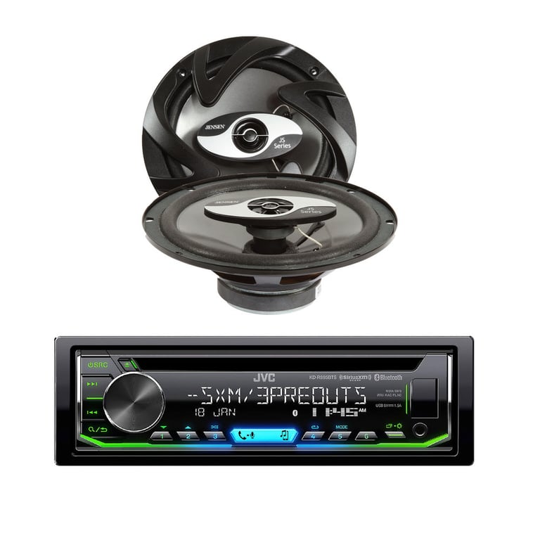JVC KD-R895BTS and One Pair of Jensen JS265 Image 1