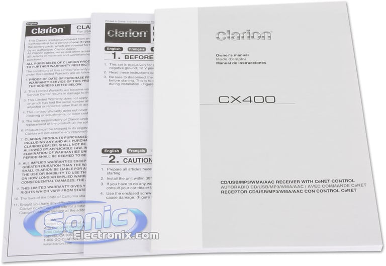 Clarion CX400 Image 6