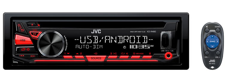 JVC KD-R480 CD Receiver + Wireless Remote Control Image 2