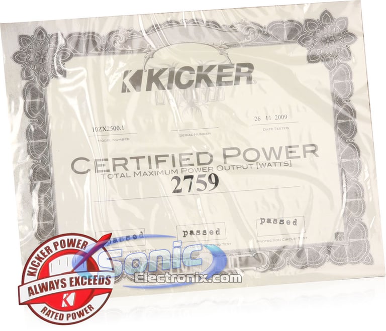 Kicker ZX2500.1 (10ZX2500.1) Image 8