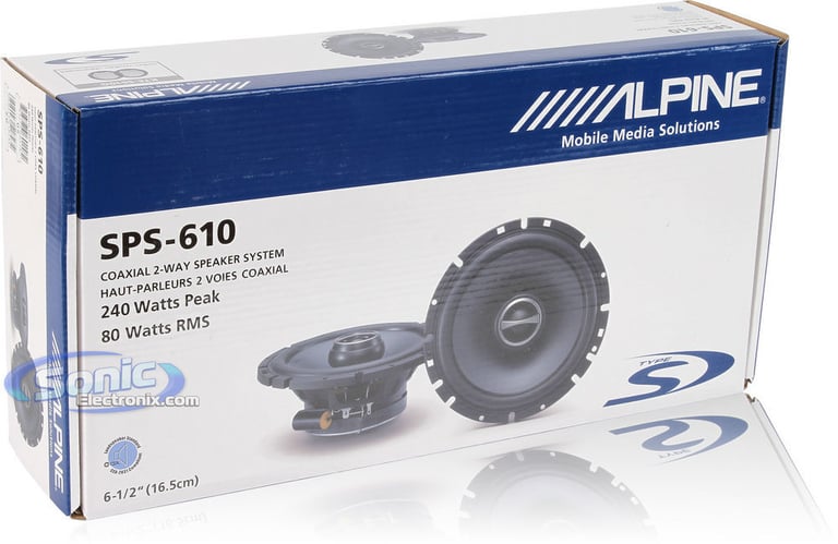 (2) FREE Pairs Alpine SPS-610 (6.5") + Alpine XA70F Amplified Speaker Package Image 9