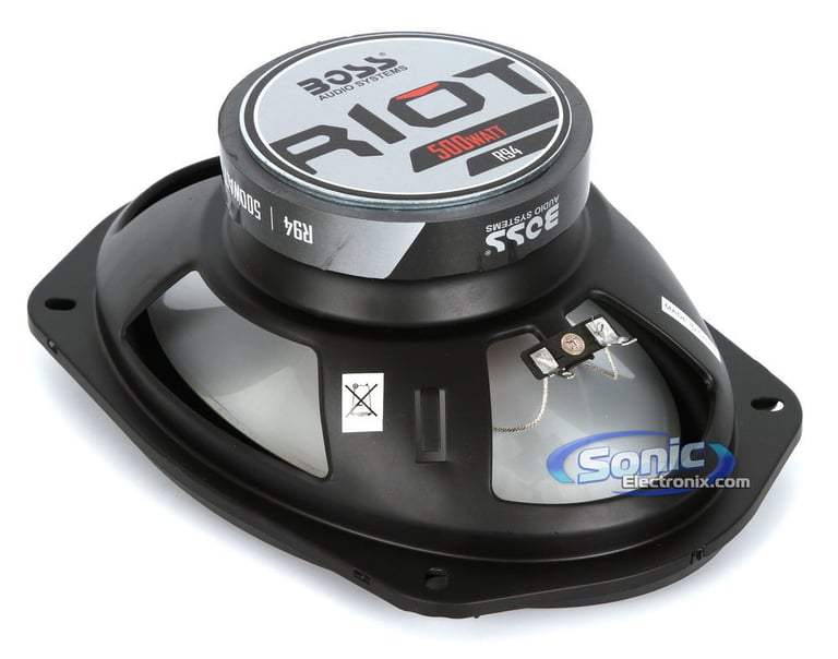 Boss Riot R94 + Boss Riot R63 6" x 9" 6.5" + 2 Ch Amp Amplified Speaker Package Image 6
