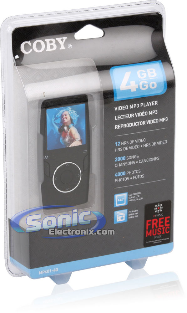 Coby MP601-4GBLK 1.4" Portable Video MP3 Player with FM Tuner - 4 GB Image 7